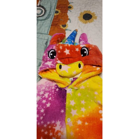 NWOT GIRLS UNICORN ONE PIECE PJS - Picture 5 of 9